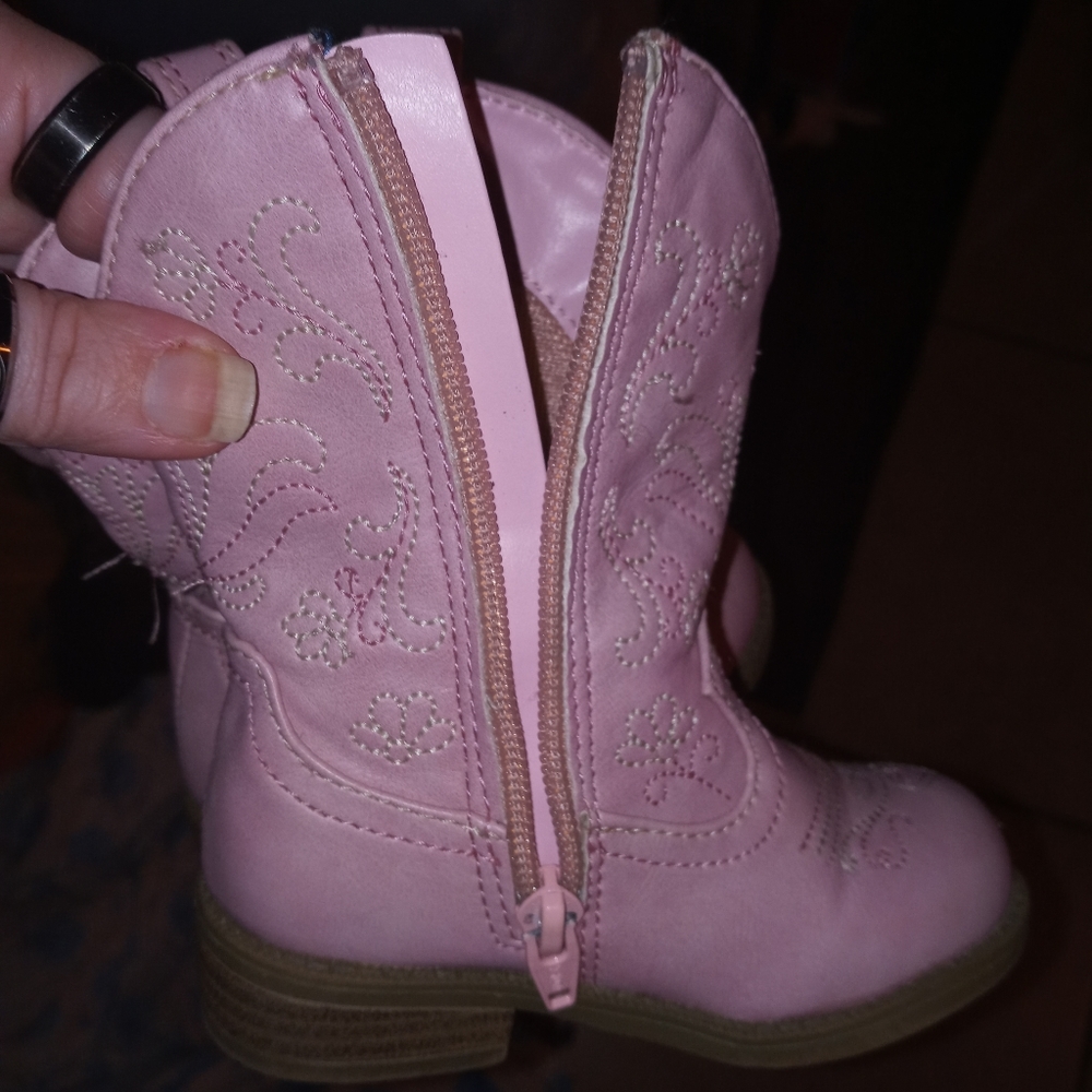 Pink boots